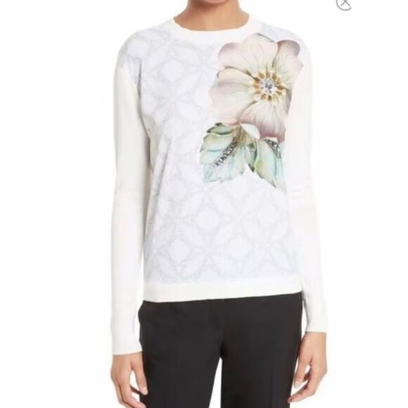 Ted Baker Belie Gem Gardens Sweater - Picture 1 of 4